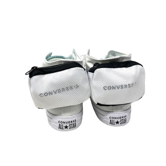 Converse Sneaker Men's Size 170829C CTAS BUCKLE UP High White Harbor Teal Canvas - Picture 5 of 9